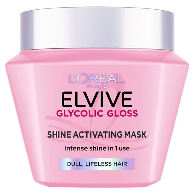 Loreal Elvive Mask 300ml Glycolic Gloss Shine Activating