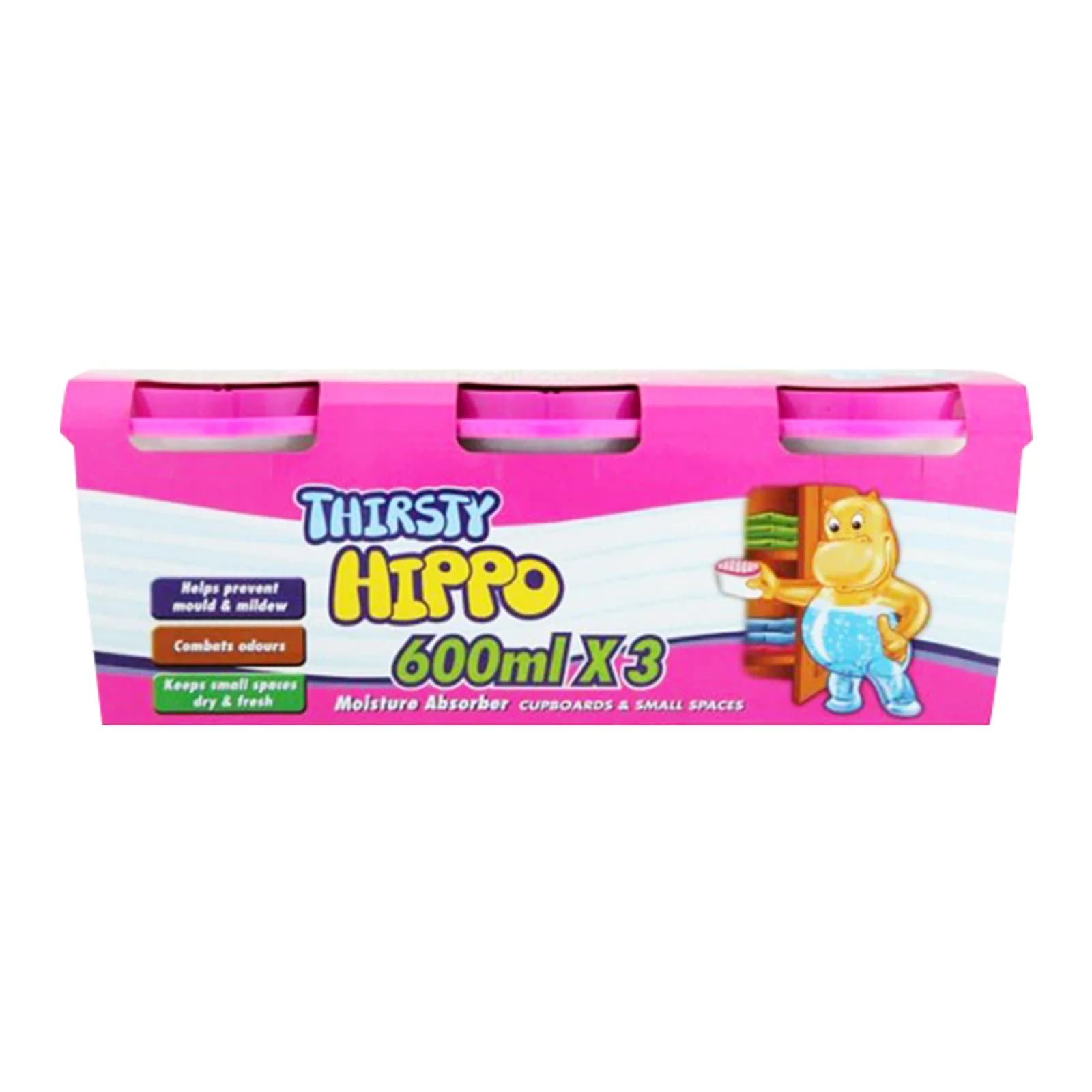 Thirsty Hippo Dehumidifier 3x 600ml