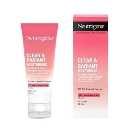 Neutrogena Clear & Radiant Moisturiser 50ml For Dry Skin Oil-Free