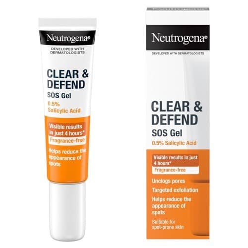 Neutrogena Clear & Defend SOS Gel 15ml For Spot-Prone Skin Fragrance Free