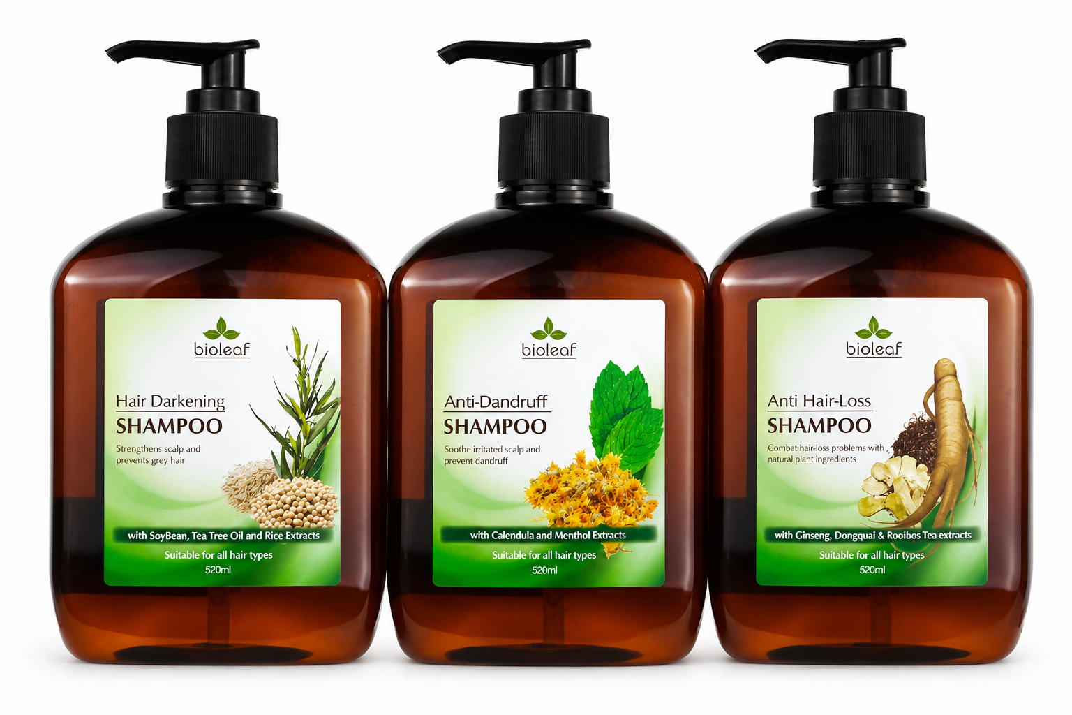 Bioleaf Shampoo 520ml - Image 1