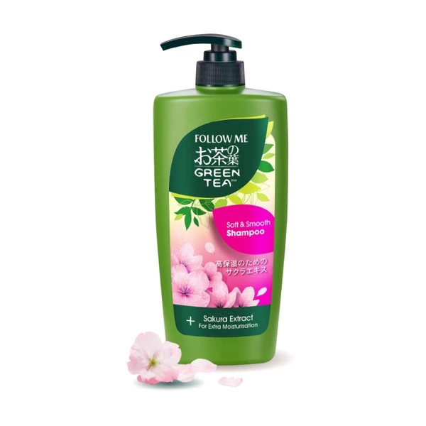 Follow Me Green Tea Shampoo/Conditioner 650ml -  Soft & Smooth / Shampoo