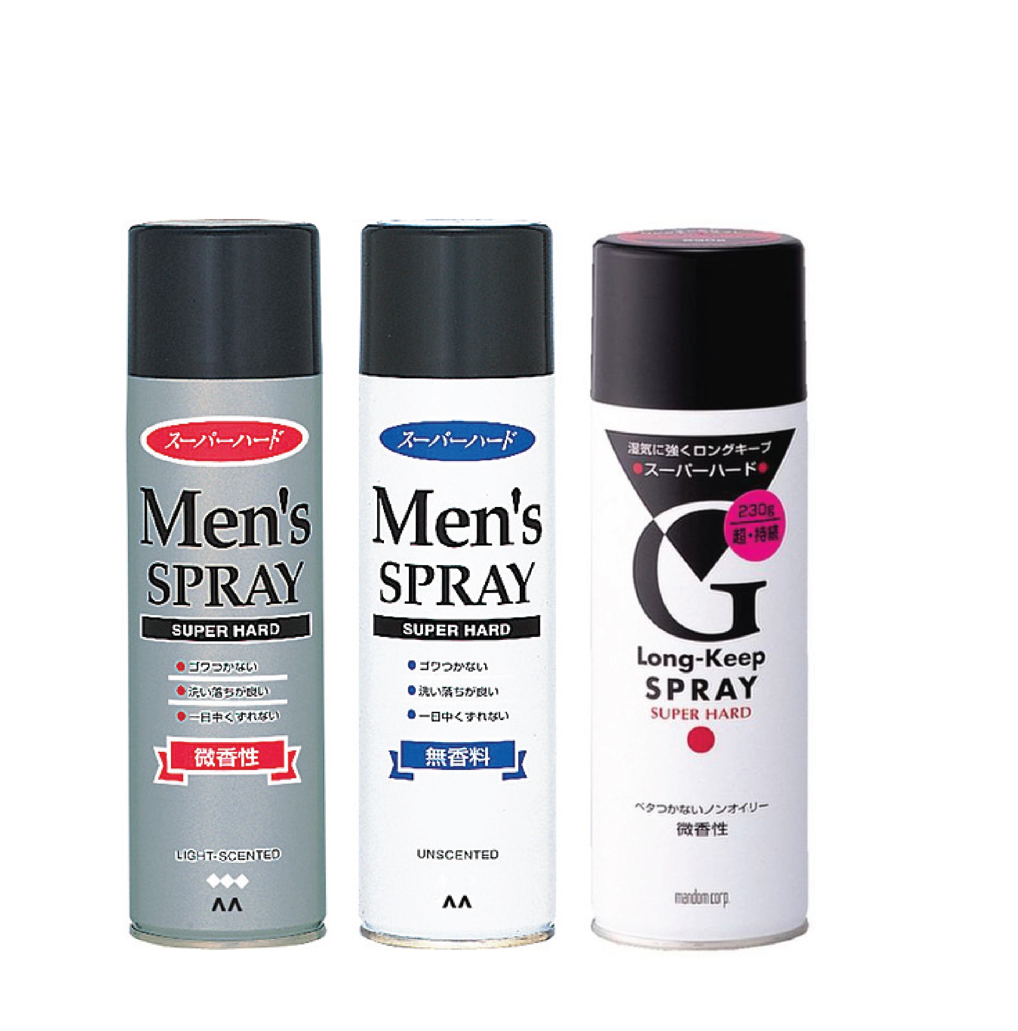Mandom Men's Hair Spray Super Hard 275g - Image 1