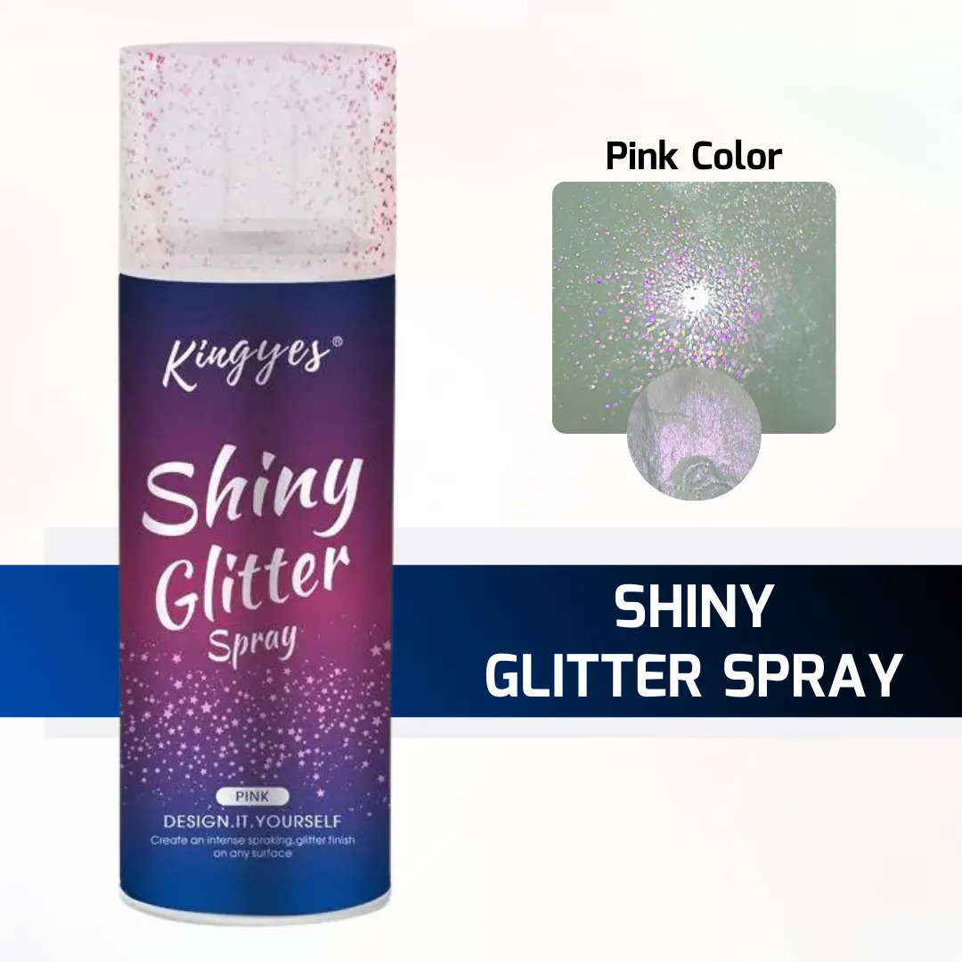 Kingyes Shiny Glitter Spray 120ml - Pink