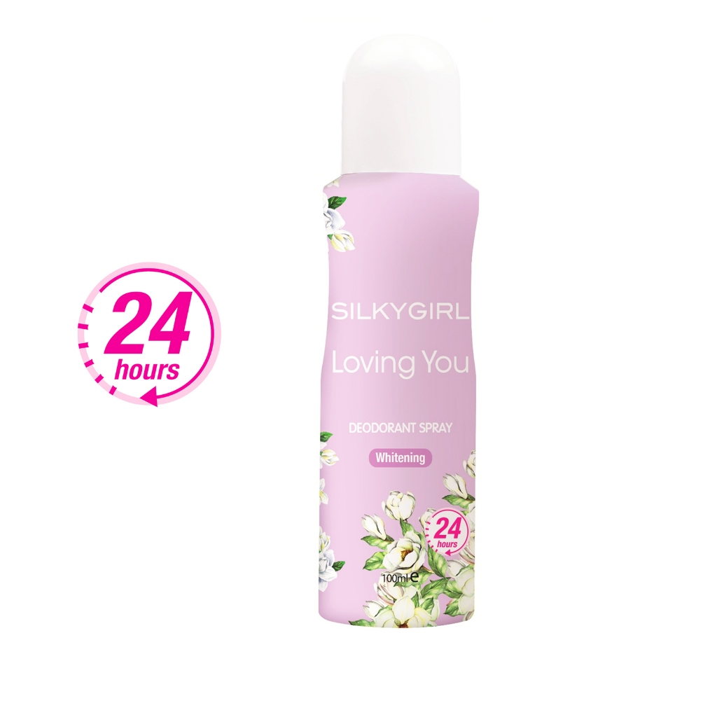 Silky Girl Deodorant Spray 24H 100ml - Loving You