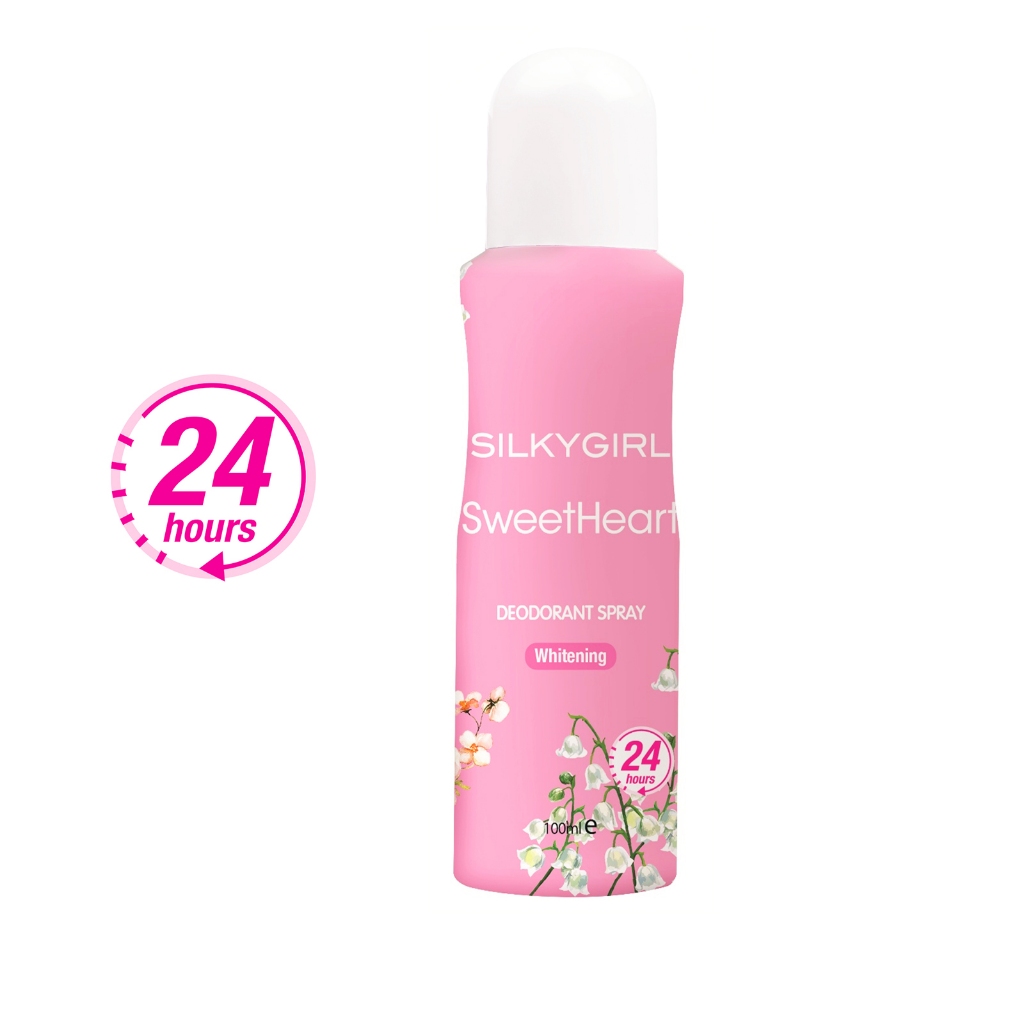 Silky Girl Deodorant Spray 24H 100ml - Sweet Heart