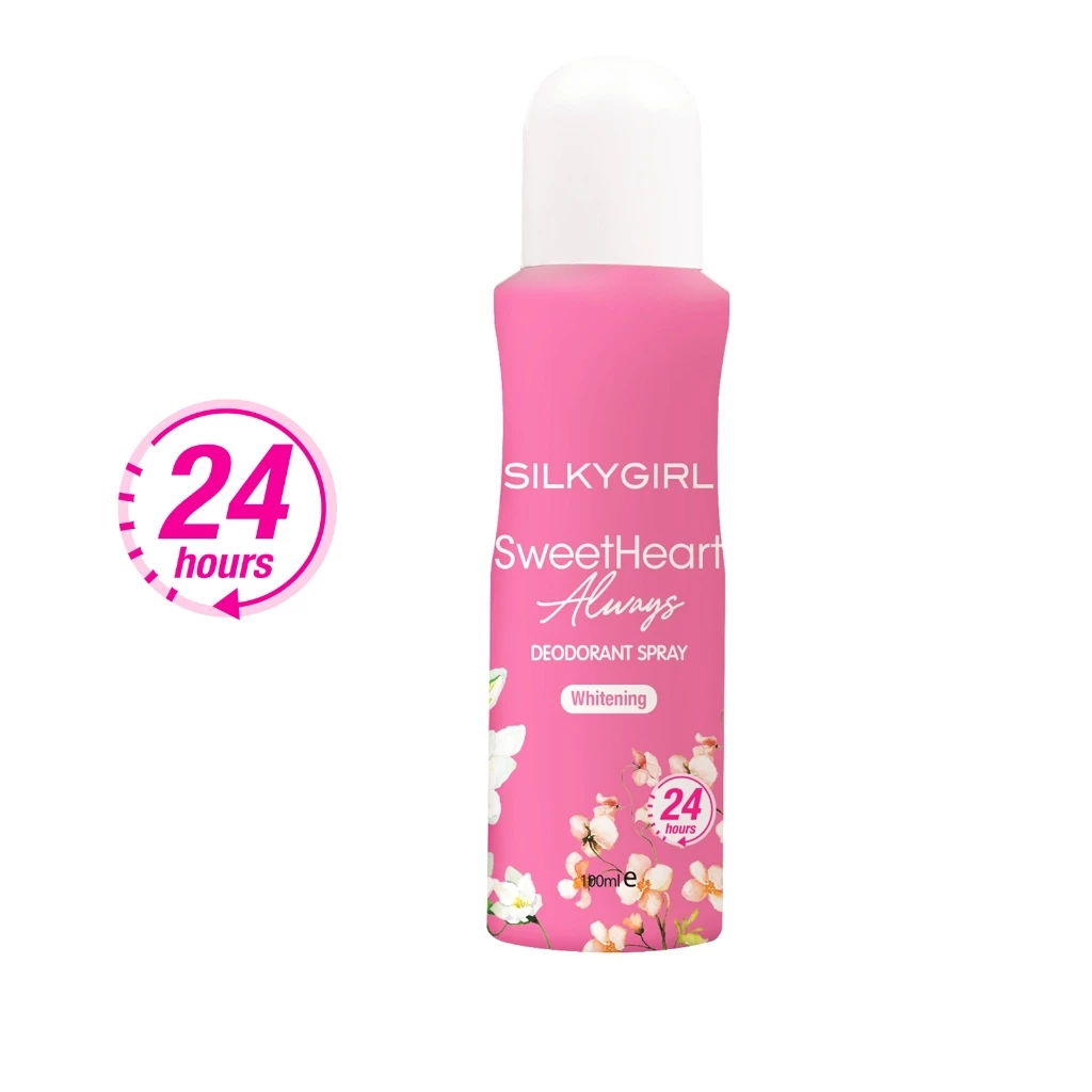 Silky Girl Deodorant Spray 24H 100ml - Sweet Heart Always