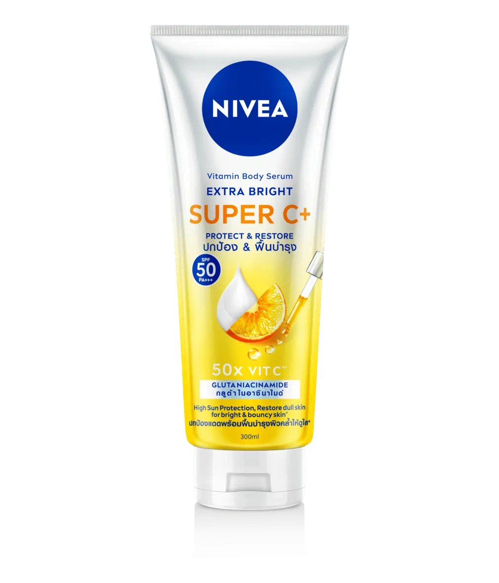Nivea Extra Bright Vitamin Serum/Lotion - Super C+ Serum / 180ml