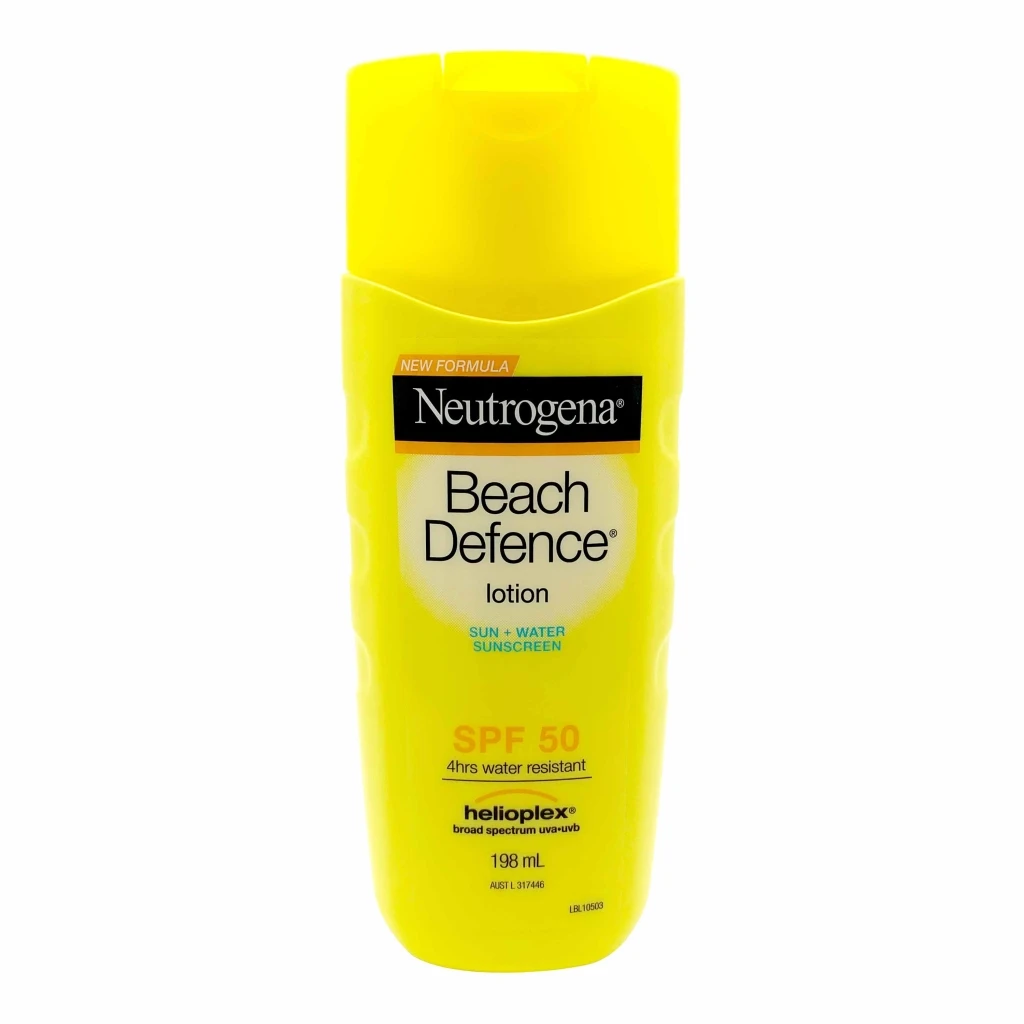 Neutrogena Beach Defence Sun + Water Sunscreen lotion SPF 50 - 198ml