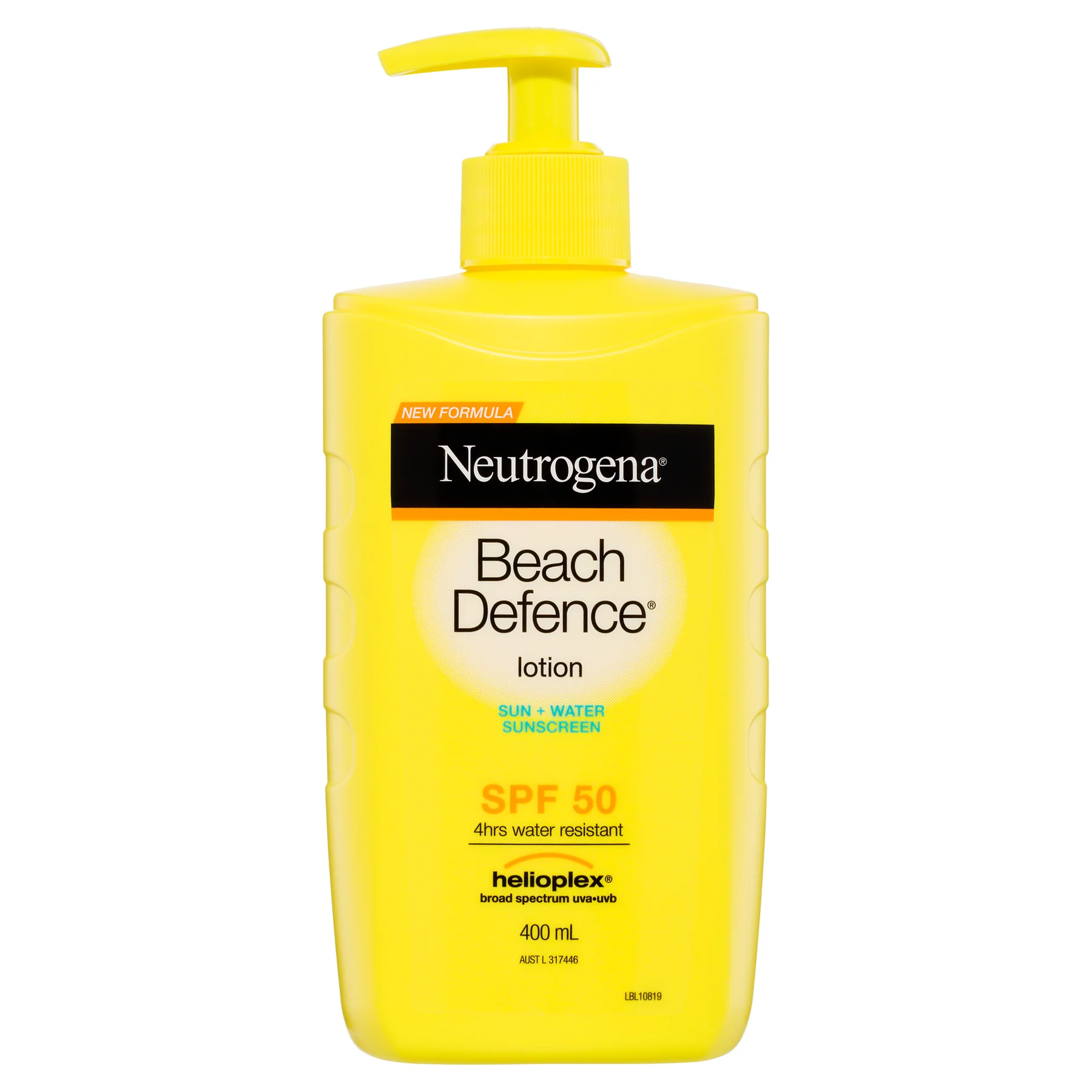 Neutrogena Beach Defence Sun + Water Sunscreen lotion SPF 50 - 400ml