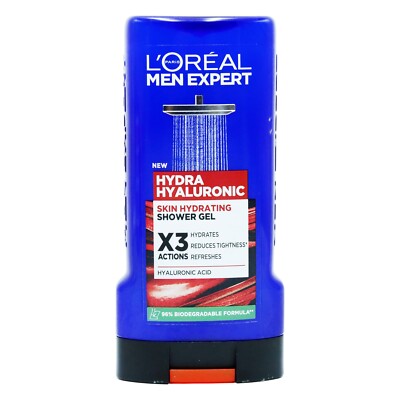 Loreal Men Shower Gel 300ml - Hydra Hyaluronic Skin Hydrating
