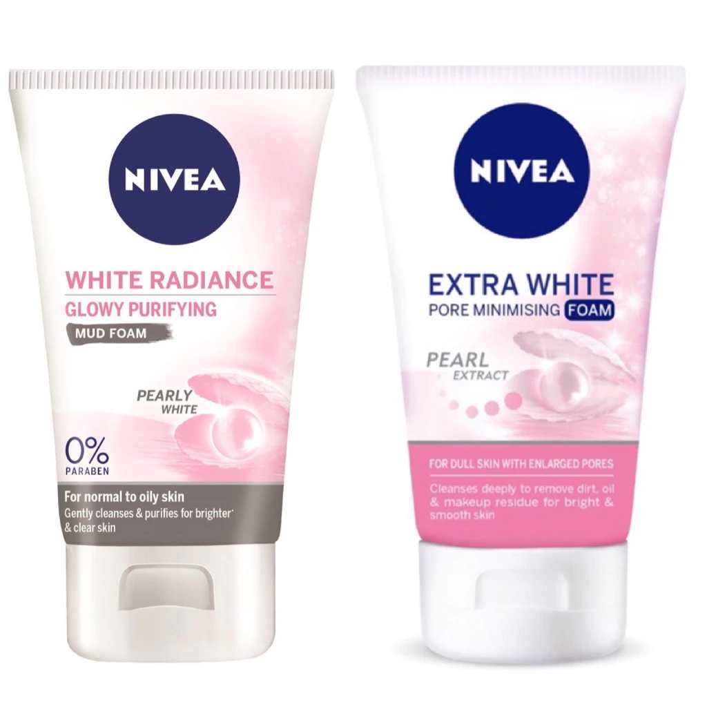 Nivea White Pearl Foam 100g - Image 1