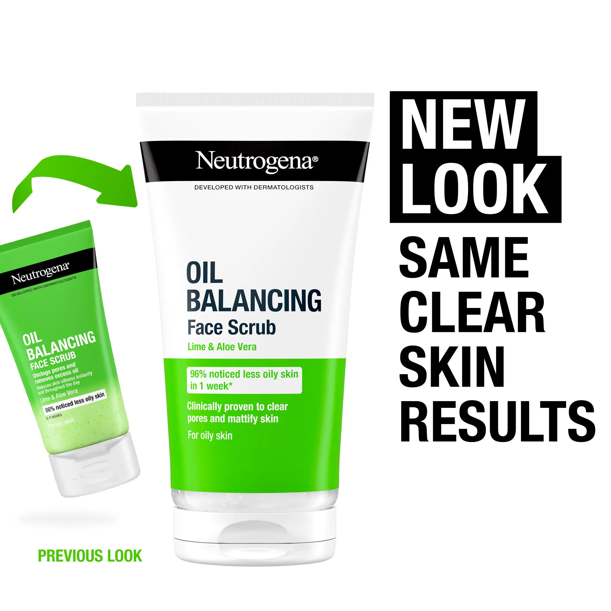 Neutrogena Oil Balancing Facial Wash/Scrub - Facial Scrub 150ml