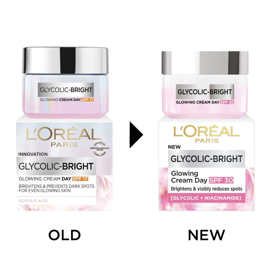 Loreal Glycolic-Bright Glowing Cream 50ml - Day