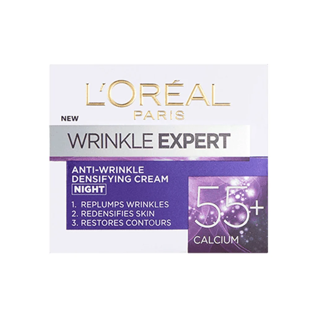L'Oreal Wrinkle Expert Anti-Wrinkle Cream 50ml - Densifying Cream Night 55+