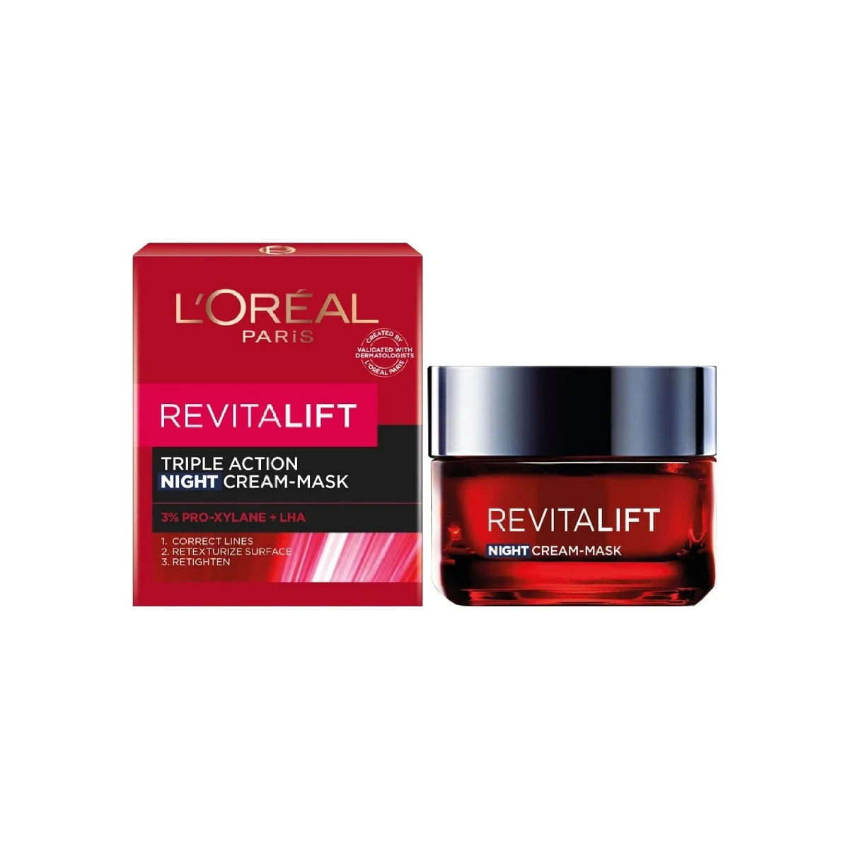 Loreal Revitalift Triple Action Cream 50ml - Night Cream