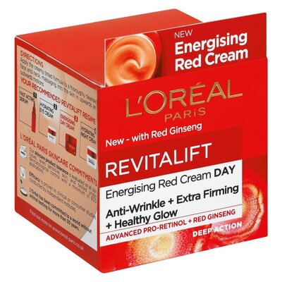 Loreal Revitalift Antiwrinkle + Extra Firming Cream 50ml - Healthy Glow Red Cream Day