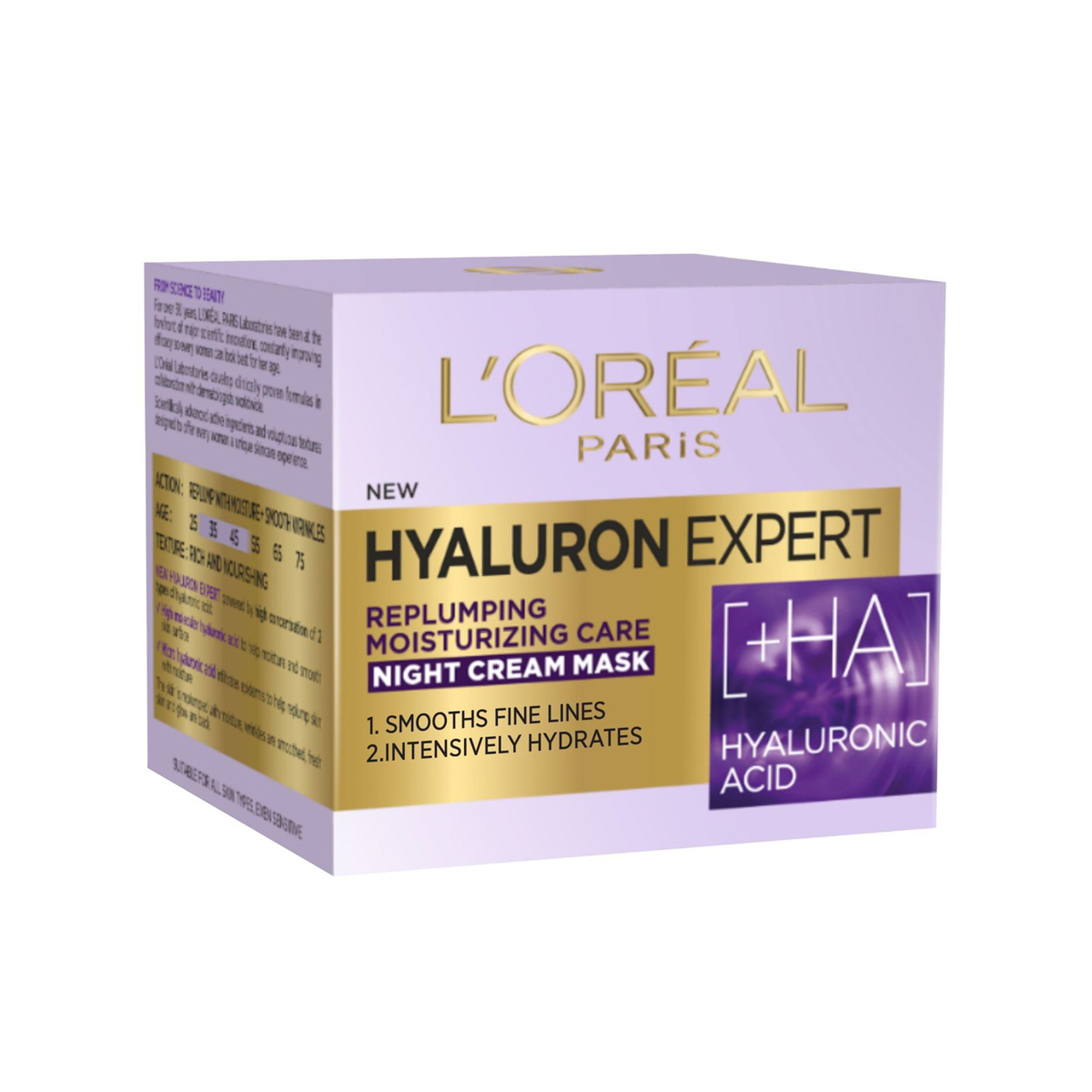 Loreal Hyaluron Expert Replumping Moisturising Care Cream 50ml - Night Cream