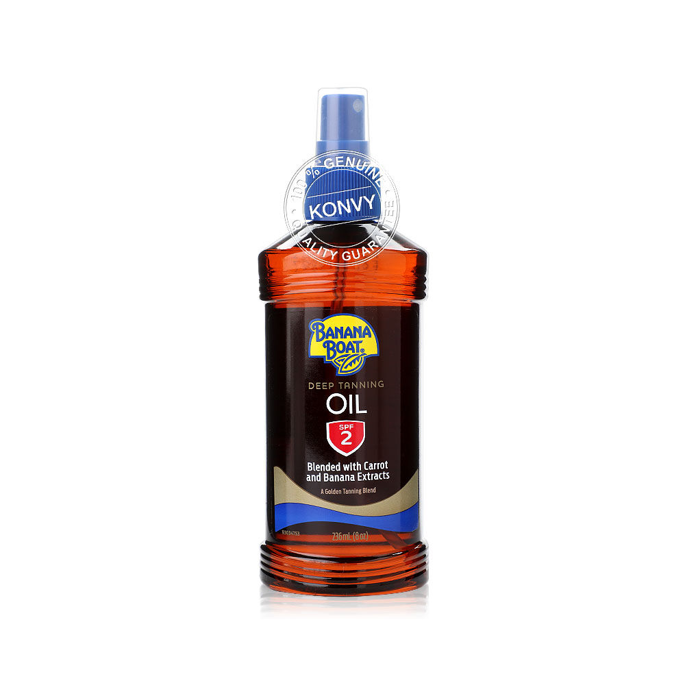 Banana Boat Deep Tanning Oil 236ml - SPF2 Carrot and Banana