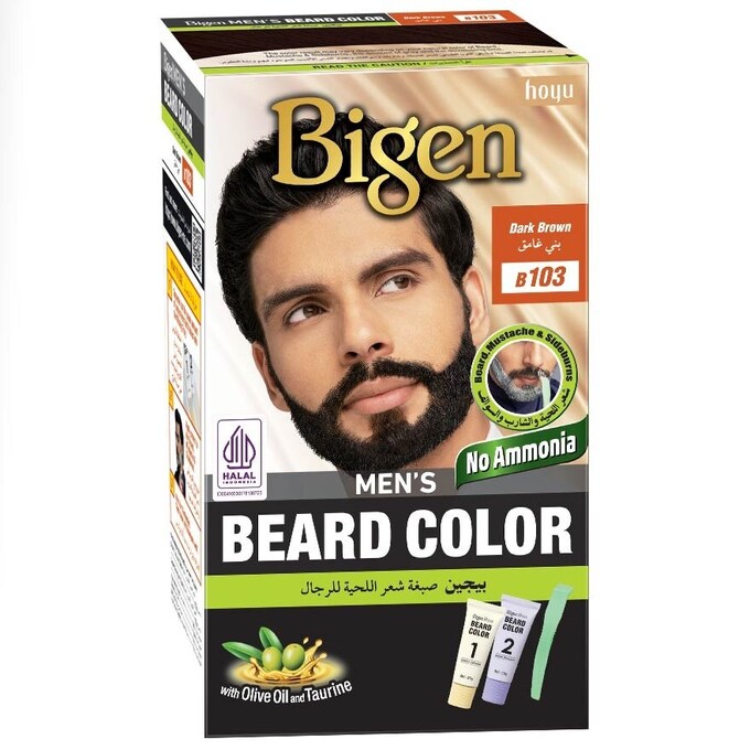 Bigen Men Beard Color - 102 Brown Black