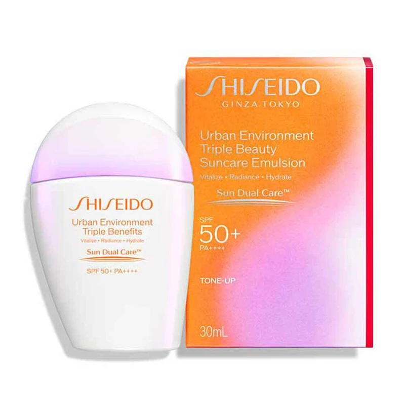 Shiseido Urban Environment Triple Beauty Suncare Emulsion - Image 1
