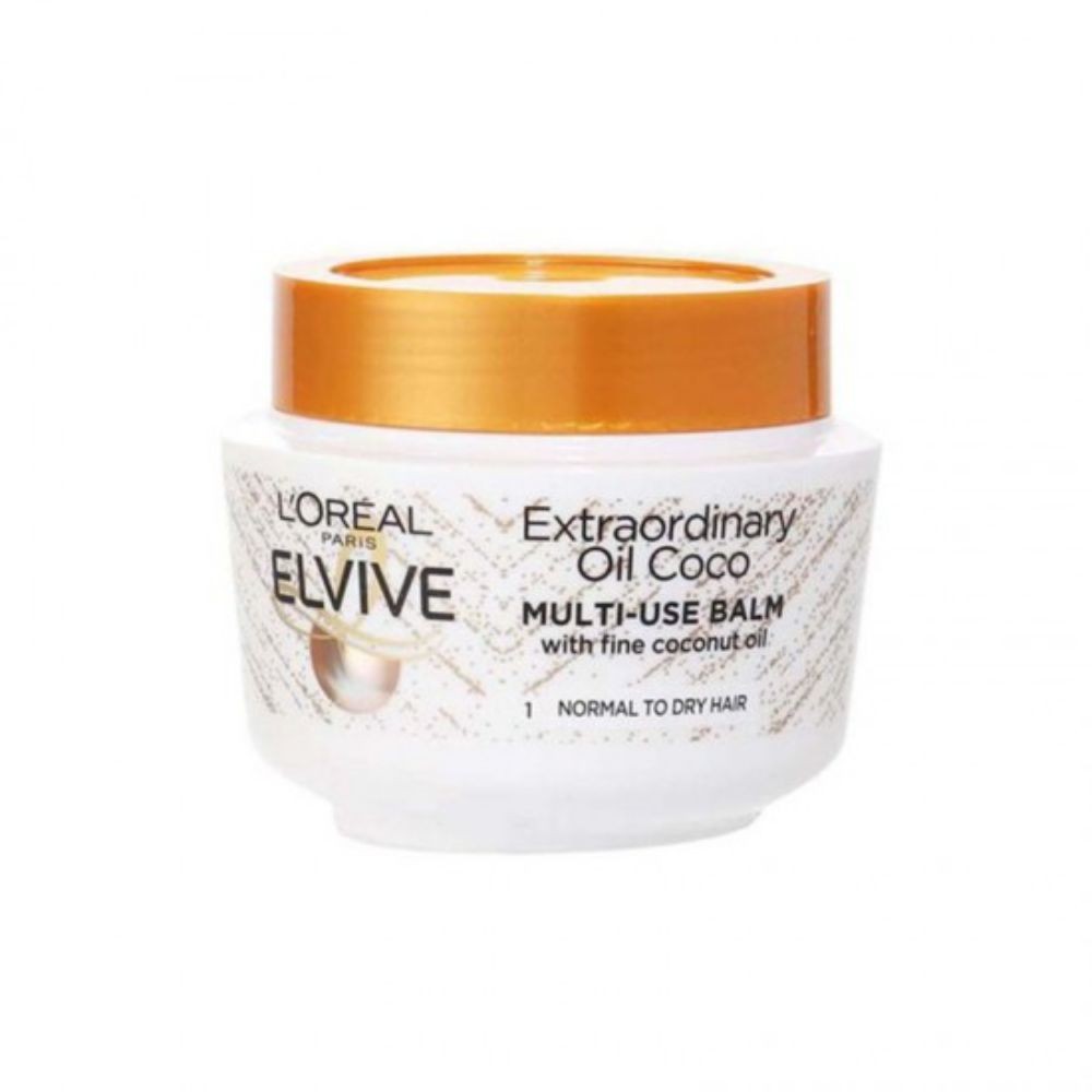 Loreal Elvive Extraordinary Oil Coco Multi-Use Balm 300ml For Normal to Dry Hair - Image 1