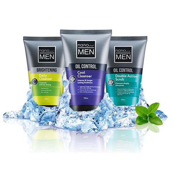 Nano White Cleanser / Scrub Men 100ml - Image 1